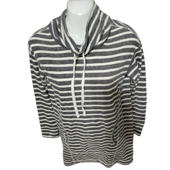 MAX Studio Nautical Stiped Long Sweatshirt - Picture 3 of 6